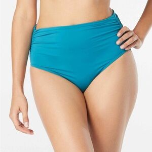 Coco Reef Impulse Rollover Bikini Bottom Classic Solids NWT Teal Cove‎